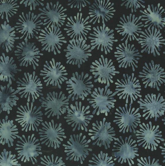 Anthology Fabrics Autumn Gray Batik Cells 2302Q Black