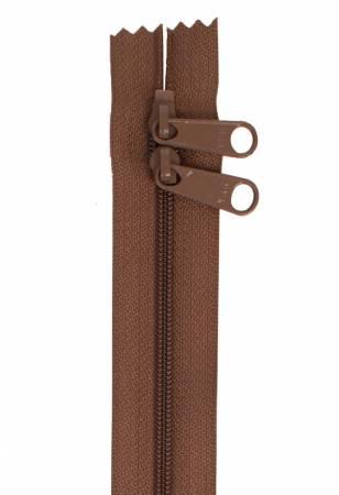 By Annie Handbag Zipper 30 inch Double Slide ZIP30-140 Seal Brown