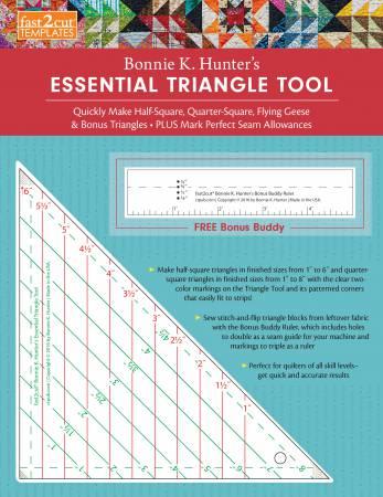 C & T Publishing Fast2cut Essential Triangle Tool by Bonnie K. Hunter 20357