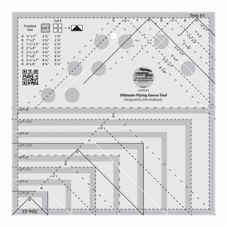 The Grace Company 1/4 Super Slide Quilting Ruler Template