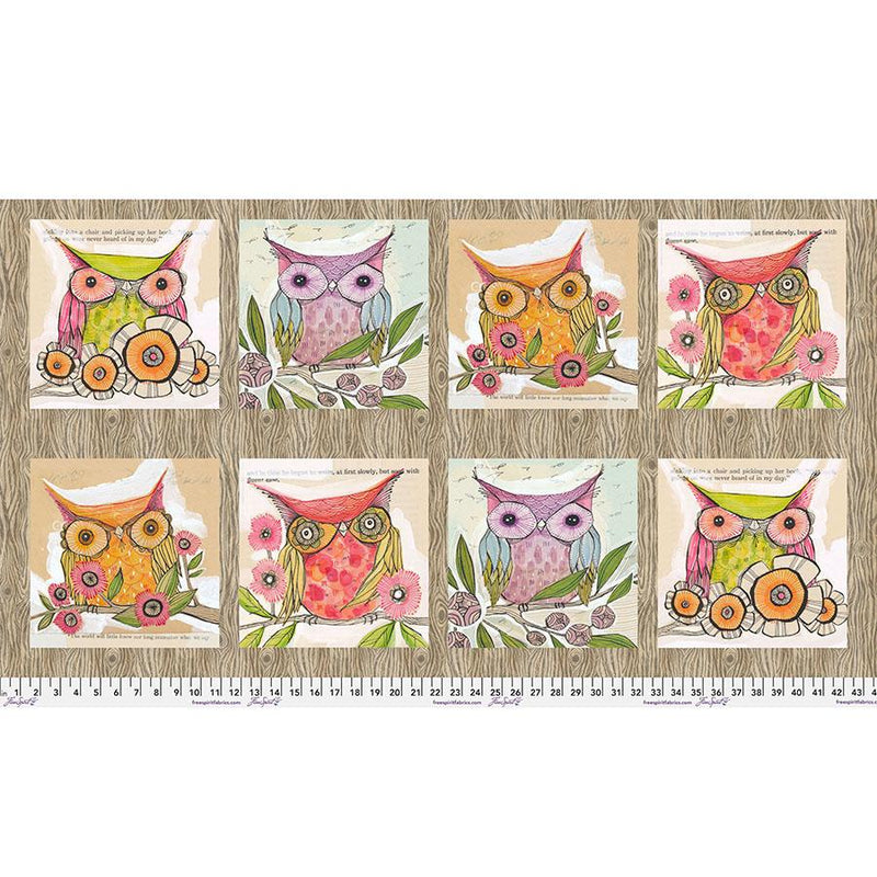 FreeSpirit Fabrics Well Owl Be by Cori Dantini Well Owl Be PWCD022.XPanel