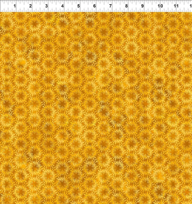 In The Beginning Fabrics Sunshine by Jason Yenter Poofs 7SS 1 Gold