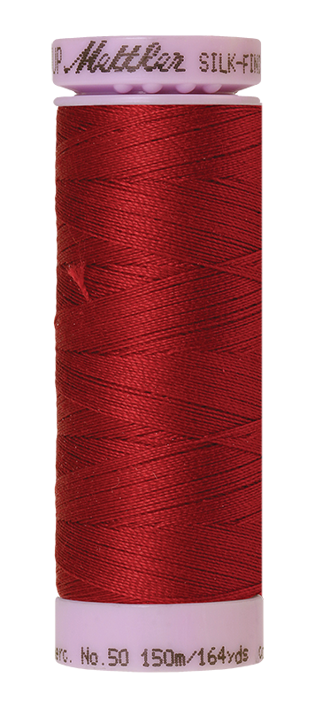 Mettler Silk Finish 50 wt Cotton Thread 164 Yds 9105-0105 Fire Engine