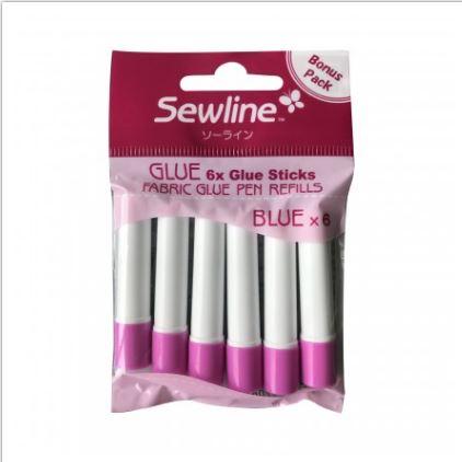 Sewline Water Soluble Fabric Glue Pen Refill Blue UNNFAB50063