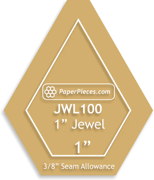 Paper Pieces 1" Jewel Acrylic Template JWL100 038