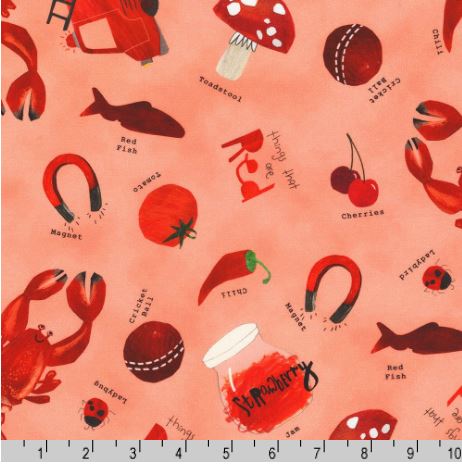 Robert Kaufman Fabrics Things That Are Colors 22060 3 Red