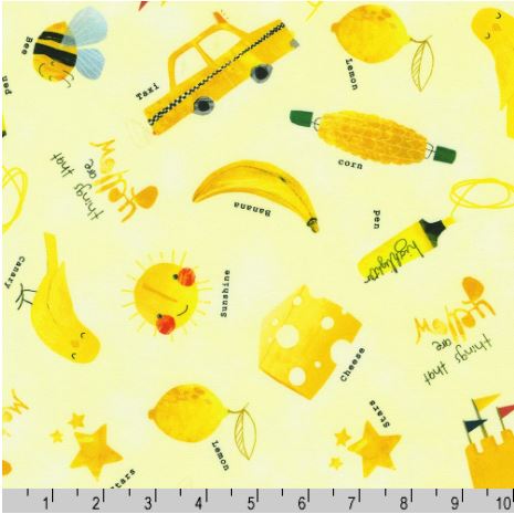 Robert Kaufman Fabrics Things That Are Colors 22062 5 Yellow