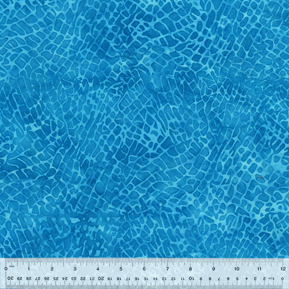Anthology Fabrics Quiltessentials 6: Splash 435Q-2 Reptile Skin Ocean