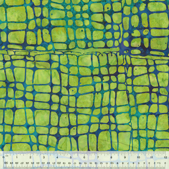 Anthology Fabrics Quiltessentials 6: Splash 437Q-2 Deco Lines Green