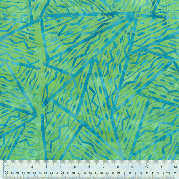 Anthology Fabrics Quiltessentials 6: Splash 439Q-2 Abstract Lines Mint Blue