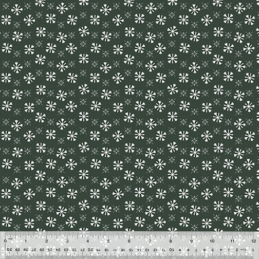 Windham Fabrics Happy Pawlidays by Jill McDonald Furry Flurries 53553 2 Soft Black
