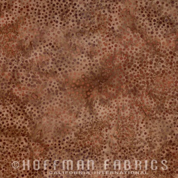 Hoffman Fabrics 885 Dot Batiks 885-53 Coffee