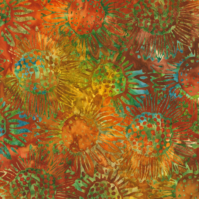 Robert Kaufman Fabrics Artisan Batiks: Sun Forest by Lunn Studios 21997 196 Harvest