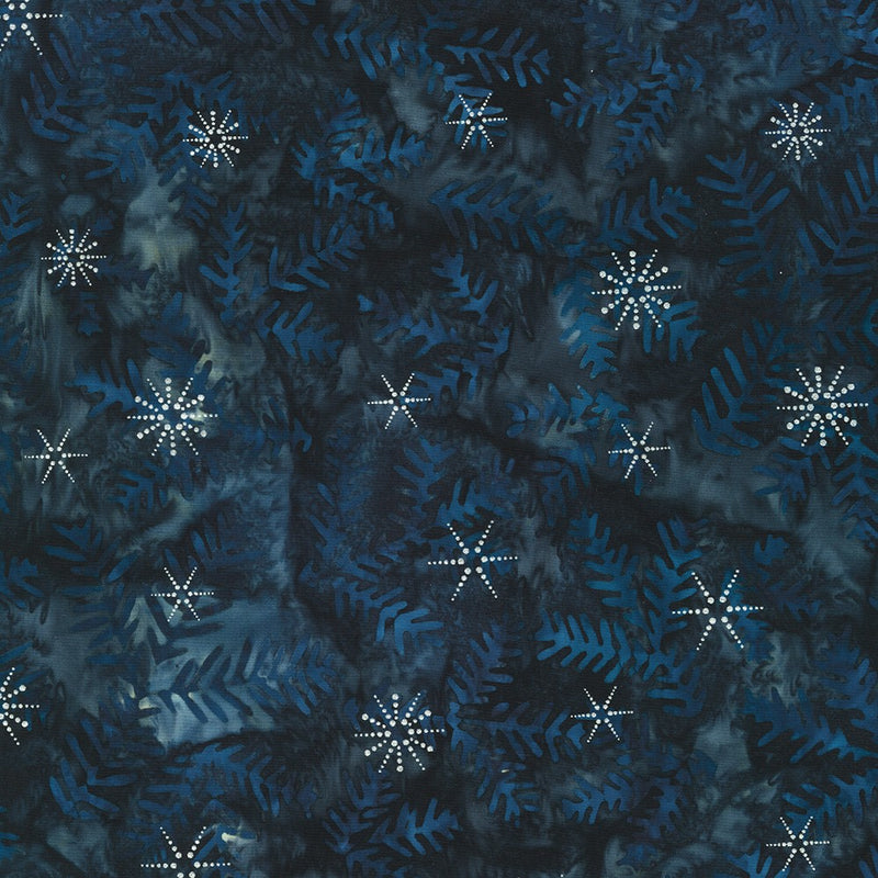 Robert Kaufman Artisan Batiks: Winter Wonderland by Lunn Studios 22069 69 Midnight