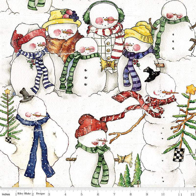 Riley Blake Designs White as Snow by J. Wecker Frisch Snow Packed CD13553 Multi