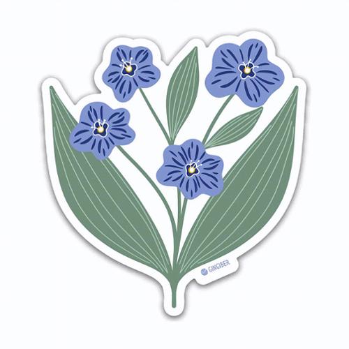 Gingiber Imaginary Flowers Forget Me Not Sticker GB ST 2086