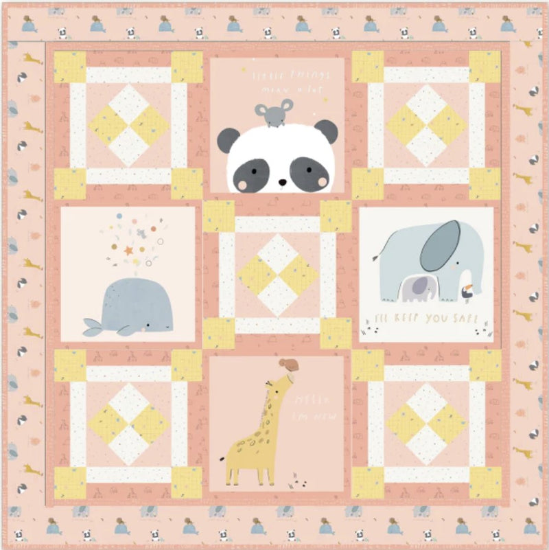 Coral Little Things Quilt Kit