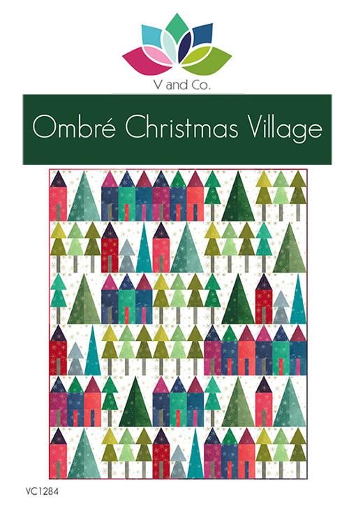 V & Co. Ombre Christmas Village Pattern VC 1284