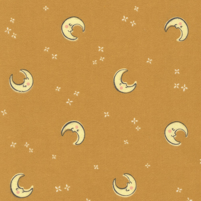 Cozy Cotton Flannel Over the Moon SRKF 21892 479 Acorn