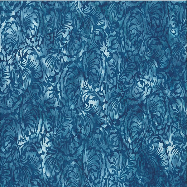 Hoffman Fabrics Bali Batik Feathers V2511 261 Bluejay