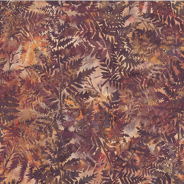 Hoffman Fabrics Bali Batik Fern V2518 168 Nutmeg