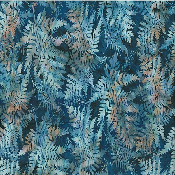 Hoffman Fabrics Bali Batik Fern V2518 19 Navy