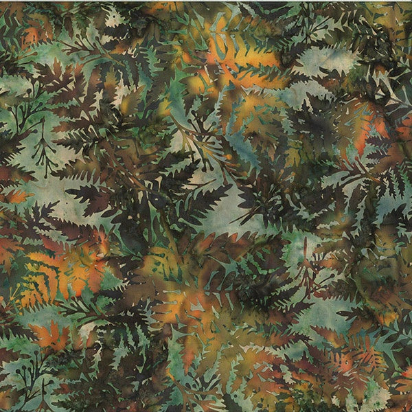 Hoffman Fabrics Bali Batik Fern V2518 714 Fall