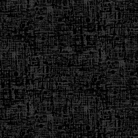 Andover Fabrics Century Black on Black Weave Texture CS-9691-K