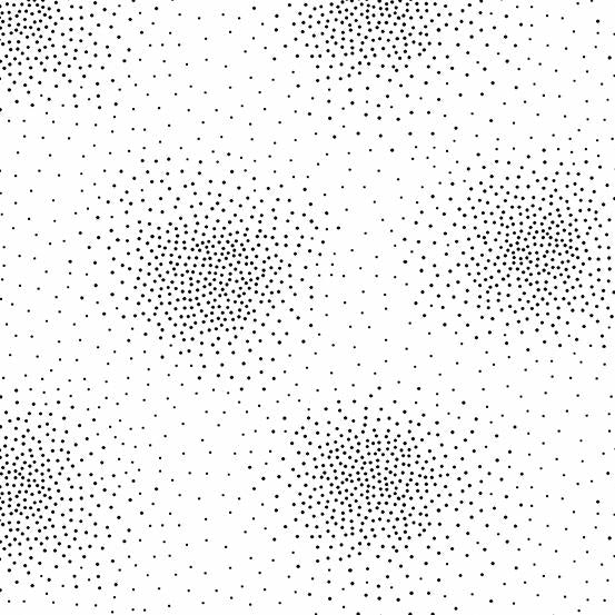 Andover Fabrics Century Black on White Dot Clusters CS-9677-L