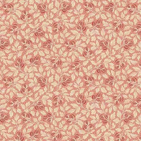 Andover Fabrics Primrose by Laundry Basket Quilts Botanical Beauty A 524 E Scarlet