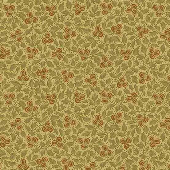 Andover Fabrics Primrose by Laundry Basket Quilts Botanical Beauty A 524 VN Spanish Moss