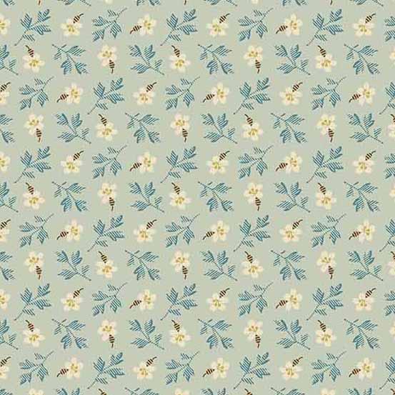 Andover Fabrics Primrose by Laundry Basket Quilts Petit Bloom A 533 T Sky