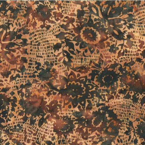 Anthology Fabrics Autumn Gray Batik Shashiko 2295Q Sienna