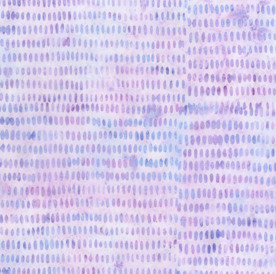 Anthology Fabrics Winter Lavender Batik Dashes 2241Q Lilac