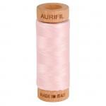 Aurifil Mako Cotton Thread 80wt 300 yds A1080-2410 Pale Pink
