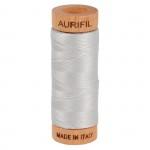 Aurifil Mako Cotton Thread 80wt 300 yds A1080-2615 Aluminum