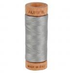 Aurifil Mako Cotton Thread 80wt 300 yds A1080-2620 Stainless Steel