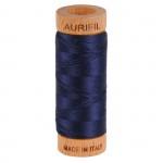 Aurifil Mako Cotton Thread 80wt 300 yds A1080-2785 Very Dark Navy