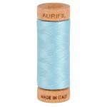 Aurifil Mako Cotton Thread 80wt 300 yds A1080-2805 Light Grey Turquoise