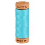 Aurifil Mako Cotton Thread 80wt 300 yds A1080-5005 Bright Turquoise