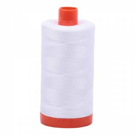 Aurifil Mako Cotton Thread Solid 50wt 1422yds MK50SC6-2024  White