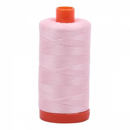 Aurifil Mako Cotton Thread Solid 50wt 1422yds MK50SC6-2410 Pale Pink