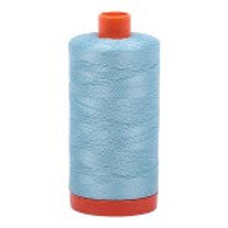 Aurifil Mako Cotton Thread Solid 50wt 1422yds MK50SC6-2805 Light Gray Turquoise
