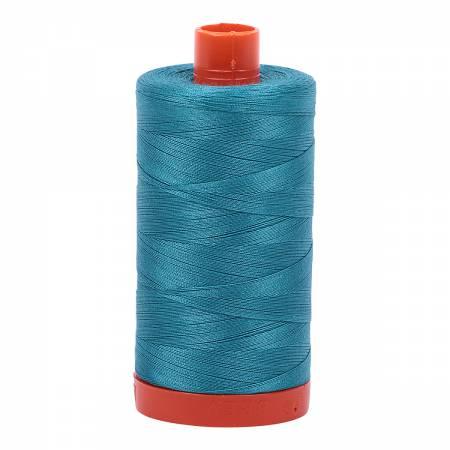Aurifil Mako Cotton Thread Solid 50wt 1422yds MK50SC6-4182 Medium Turquoise
