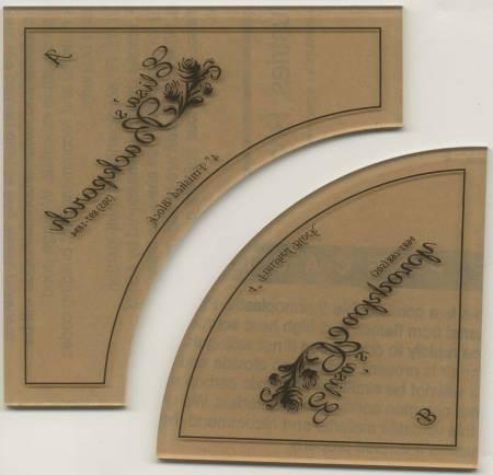 Backporch Designs Drunkards Path Acrylic Template 4" by Elisa Wilson EBD05