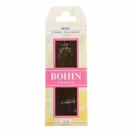 Bohin Milliners Straw Needles Assorted Sizes 3/9