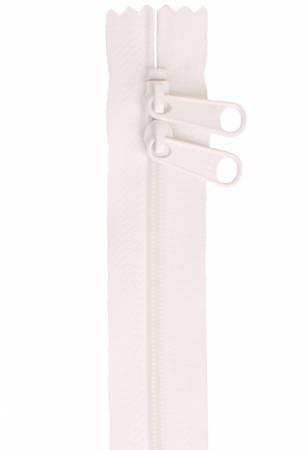 By Annie Handbag Zipper 40 inch Double Slide ZIP40-100 White