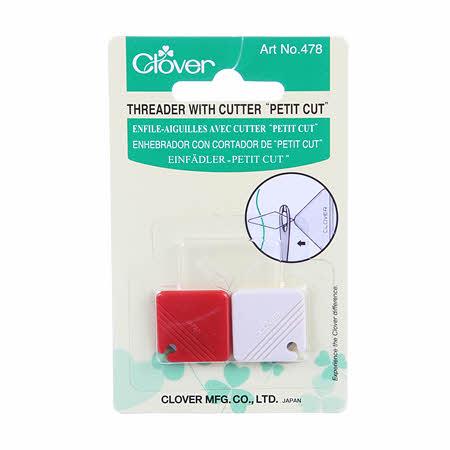 Clover Mfg. Co., Ltd. Petit Cut Needle Threader & Thread Cutter 478CV