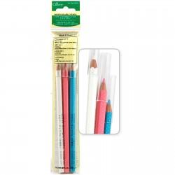 Clover Water Soluble Pencil Assortment CLO5003 White, Pink & Blue