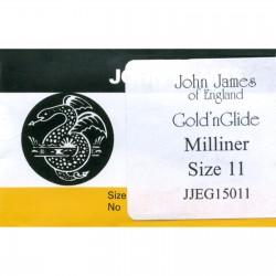 Colonial Needle Co. John James Gold'N Glide Milliners Straw Needles Size 11 JJEG150-11